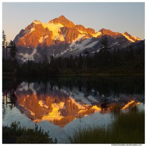 Mount Shuksan Glow, Mount Baker Wilderness, Washington State