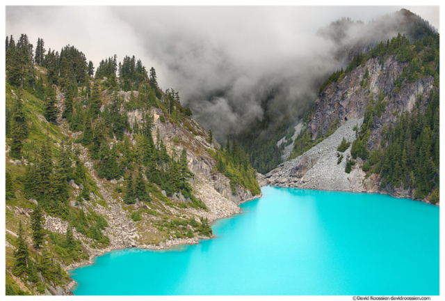 Jade Lake Peaks and Clouds, Snoqualmie Region, Washington