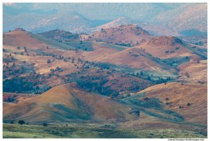 Painted Hillsides, Painted Hills of Oregon, Painted Hills National Monument, Mitchell, Oregon, Fall 2016