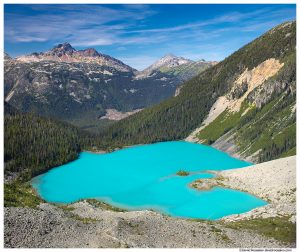 Upper Joffre Lake From Joffre Glacier, British Columbia, Canada, Summer 2016