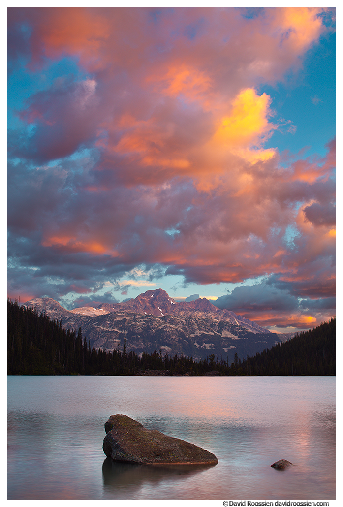 Sunrise at Upper Joffre Lake, British Columbia, Canada, Summer 2016