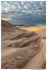 Serrated Sand Dune and Clouds, Silver Lake, Oceana County, Lake Michigan