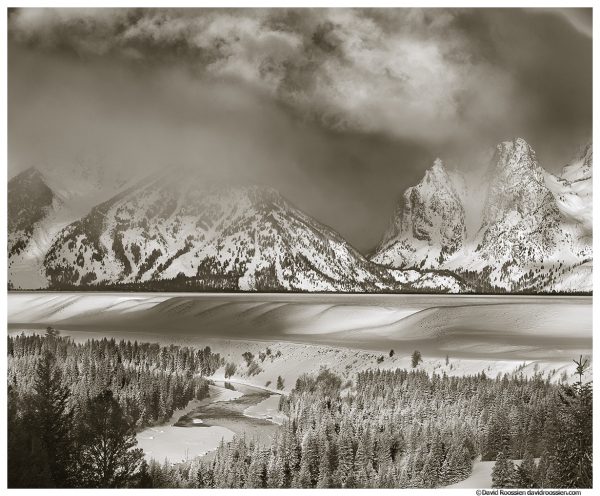 Clearing Winter Storm, Snake River Overlook, Grand Tetons National Park, Wyoming, Winter 2014