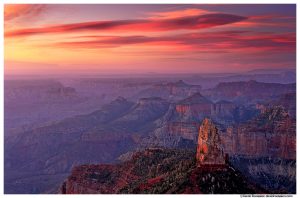 Sunrise at Mount Hayden, North Rim, Grand Canyon, Arizona
