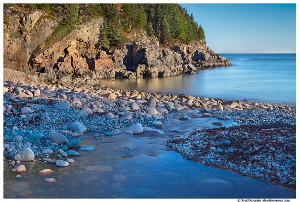 Creek and Cliffs at Hunters Beach, Acadia National Park, Maine