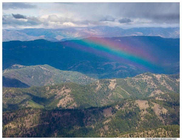 Rainbow Over Squak Ridge, From Lion Rock, Table Mountain, Washington State