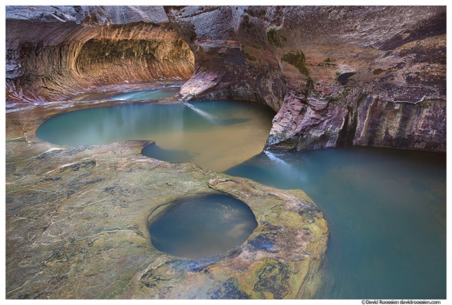 Potholes and Pools Inside the Subway, Zion National Park